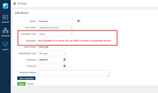 Oracle Version Message