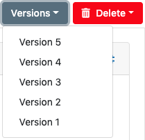 versions action button list