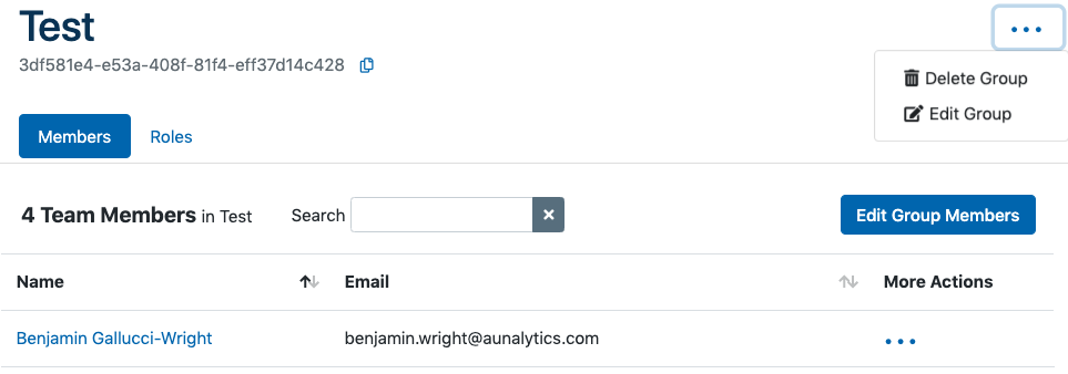 Edit or delete dropdown