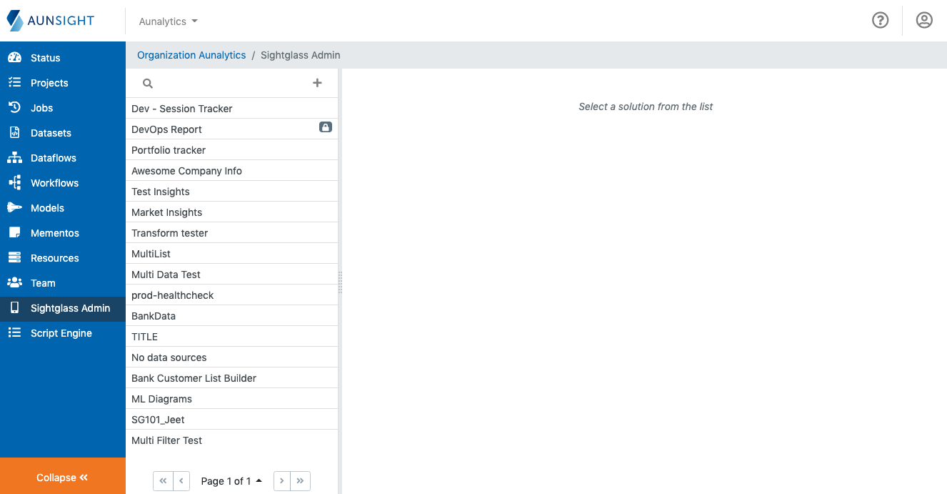 Sightglass solution users