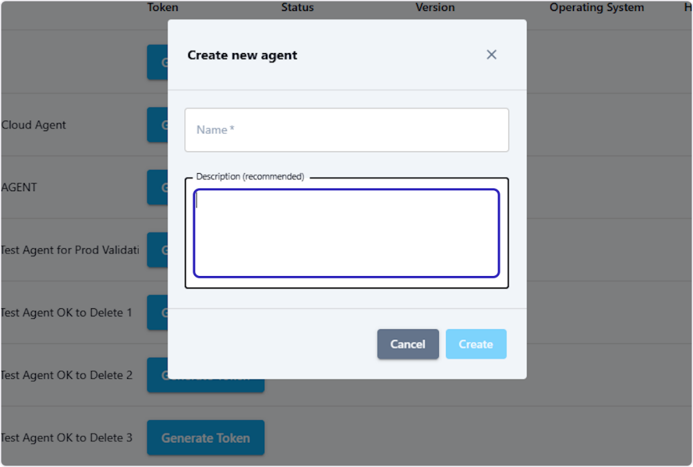 Adding an optional description